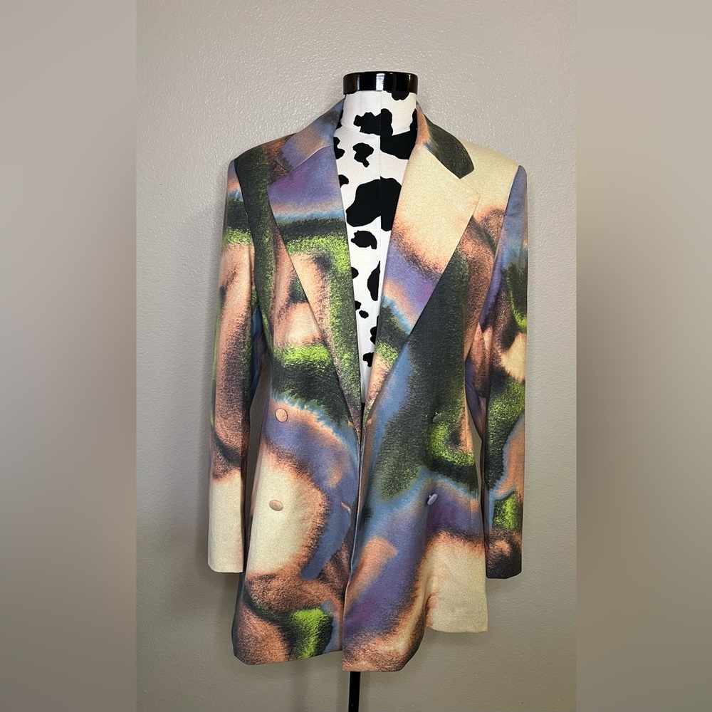 Multicolor Abstract Blazer